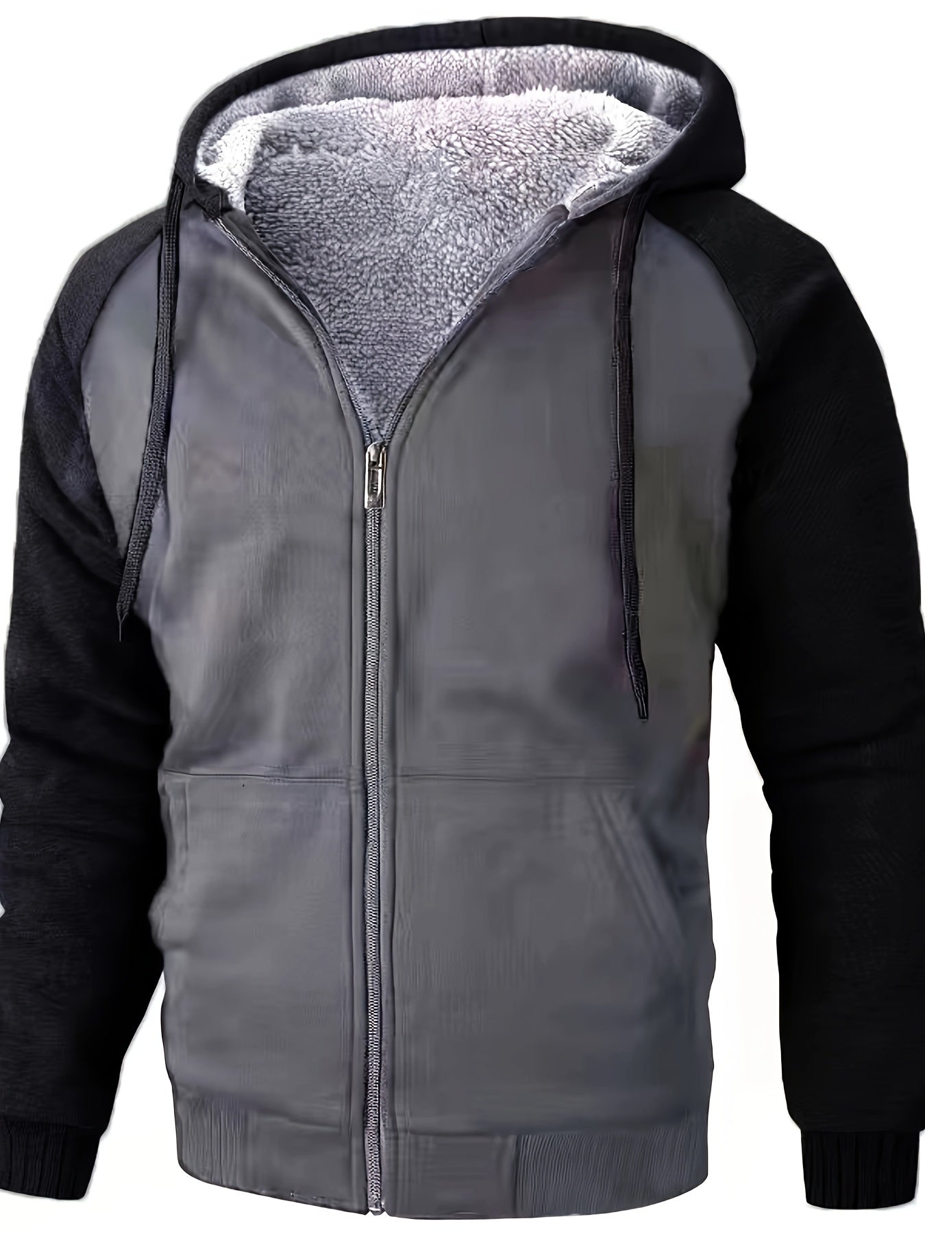 Herrer Hoodie Med Lynlås & Fleecefor