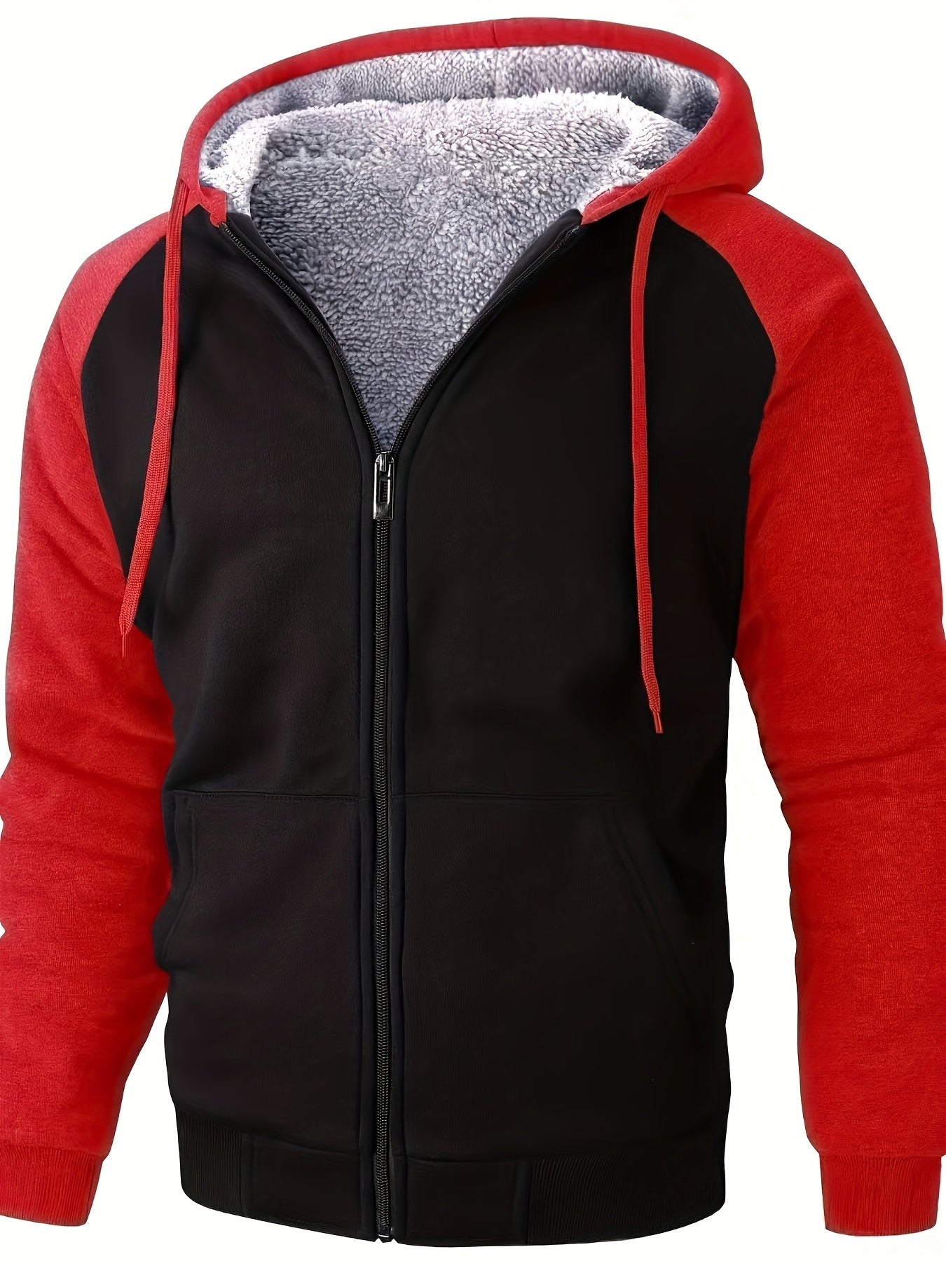 Herrer Hoodie Med Lynlås & Fleecefor