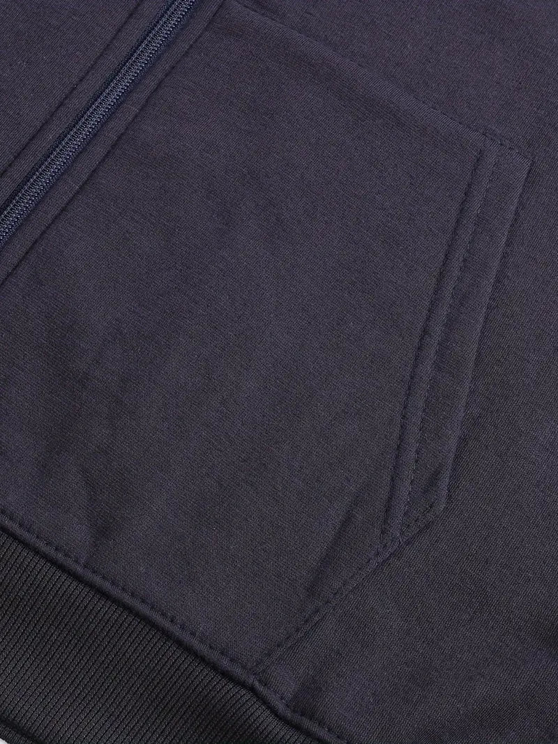 Herrer Hoodie Med Lynlås & Kængurulommer