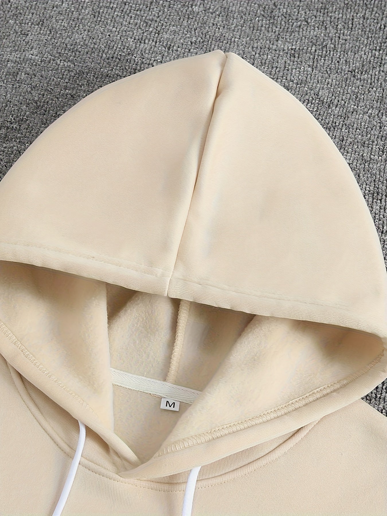 Herrer Hoodie Med Printdetalje & Kængurulomme