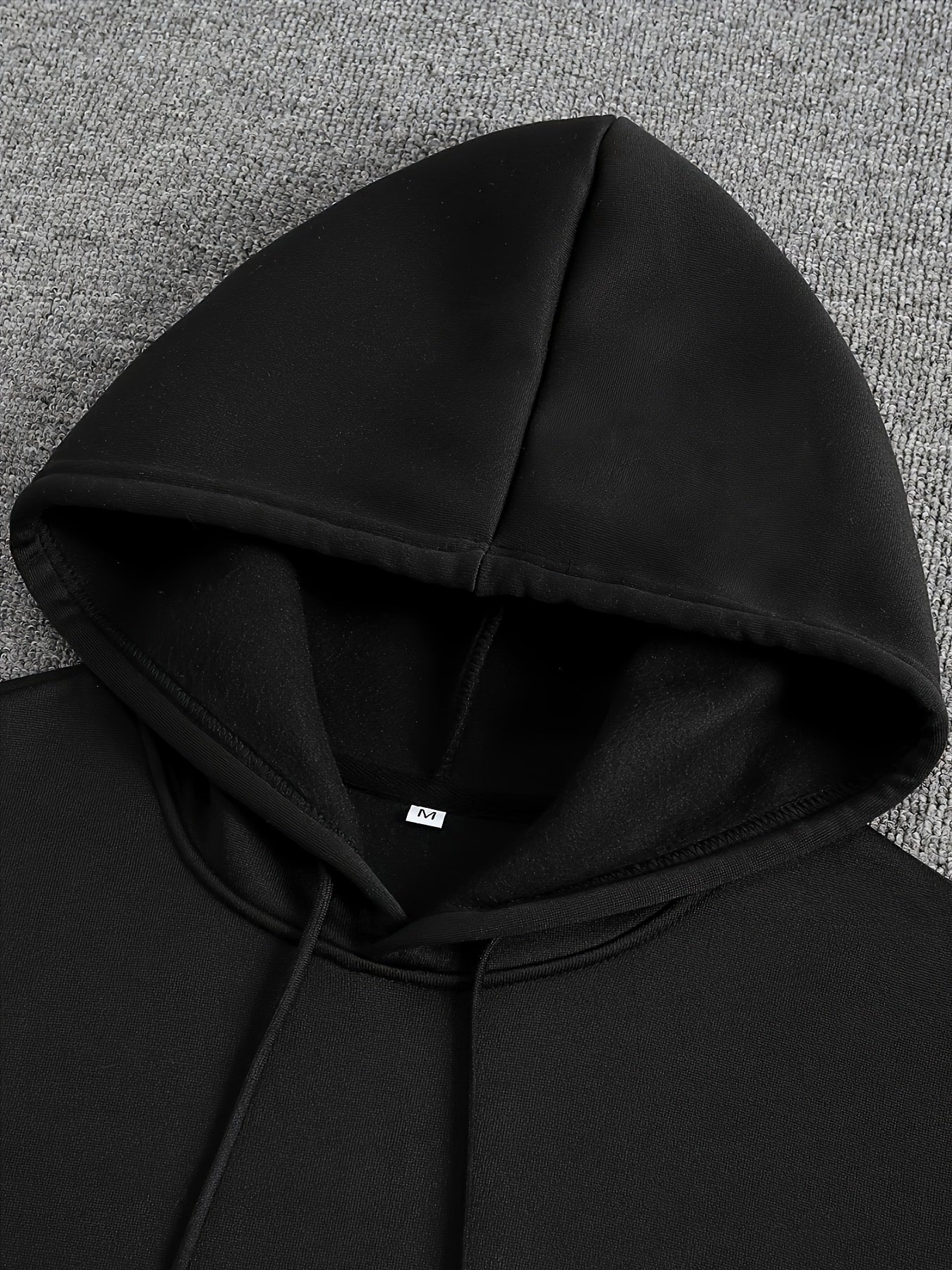 Herrer Hoodie Med Printdetalje & Kængurulomme