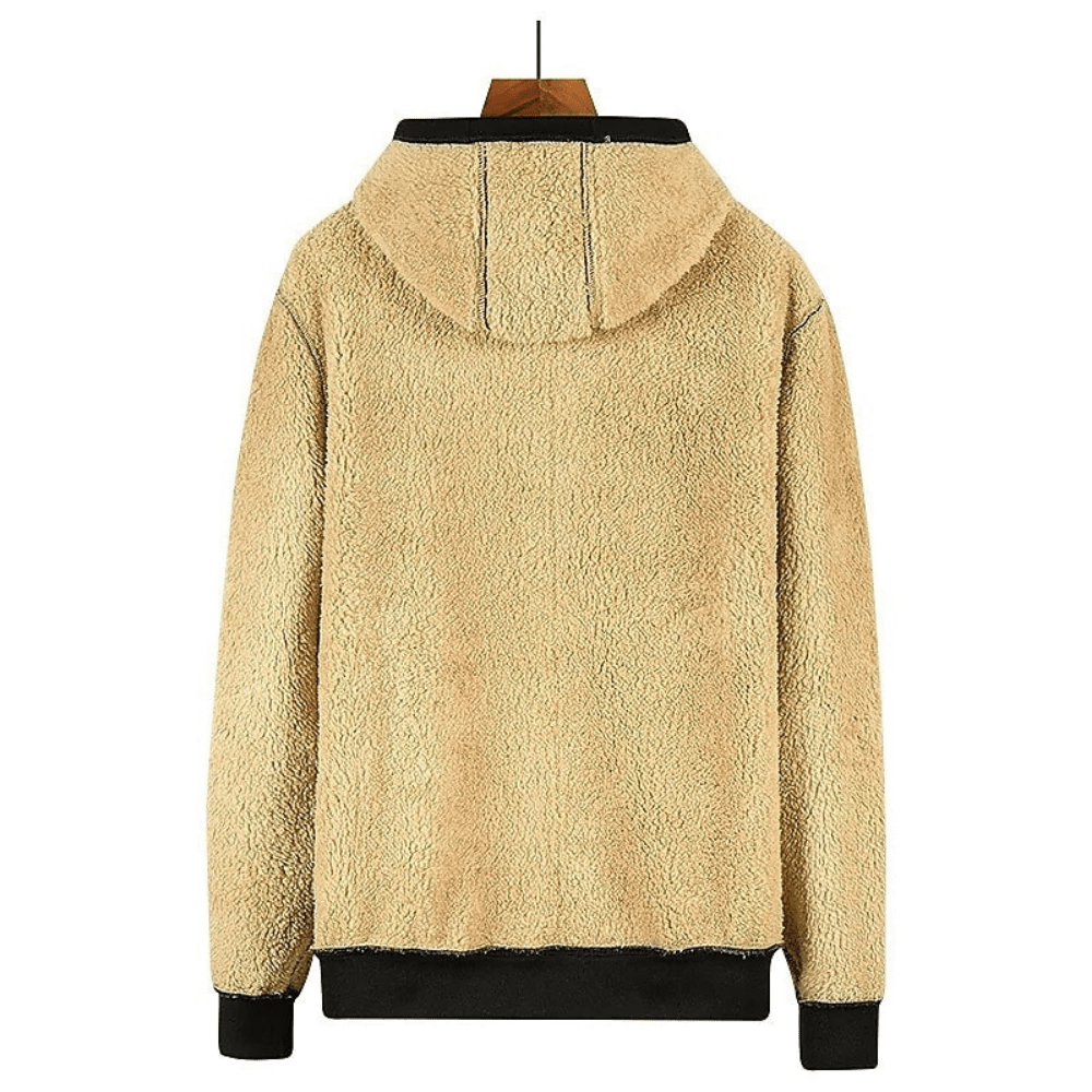 Herrer Hoodie Med Sherpa Foring & Lynlås