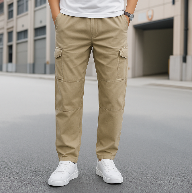 Holdbare Herre Bukser Med Cargo-Lommer | Casual