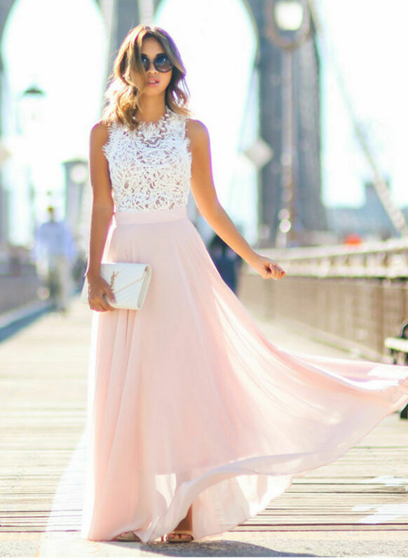 Iliana | Kvinders Elegante Hvid Maxi Kjole | Lang