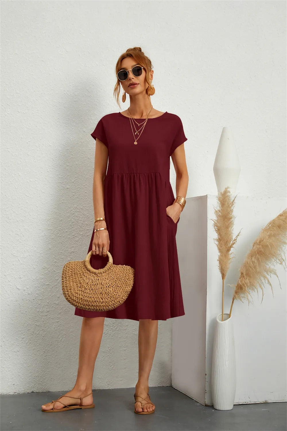 Irene | Damer Elegant Sommer Midi Kjole