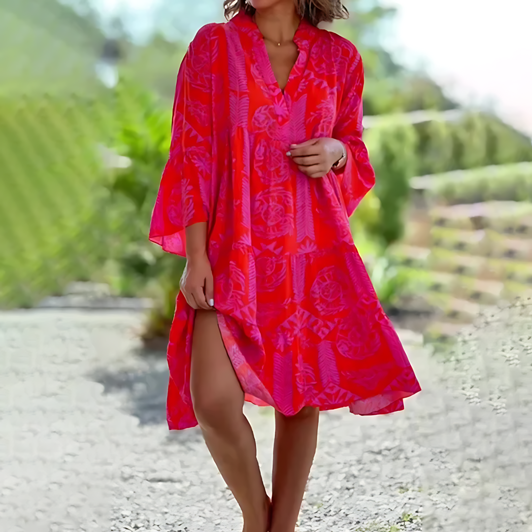 Isadora | Damer Elegant Sommer Midi Kjole