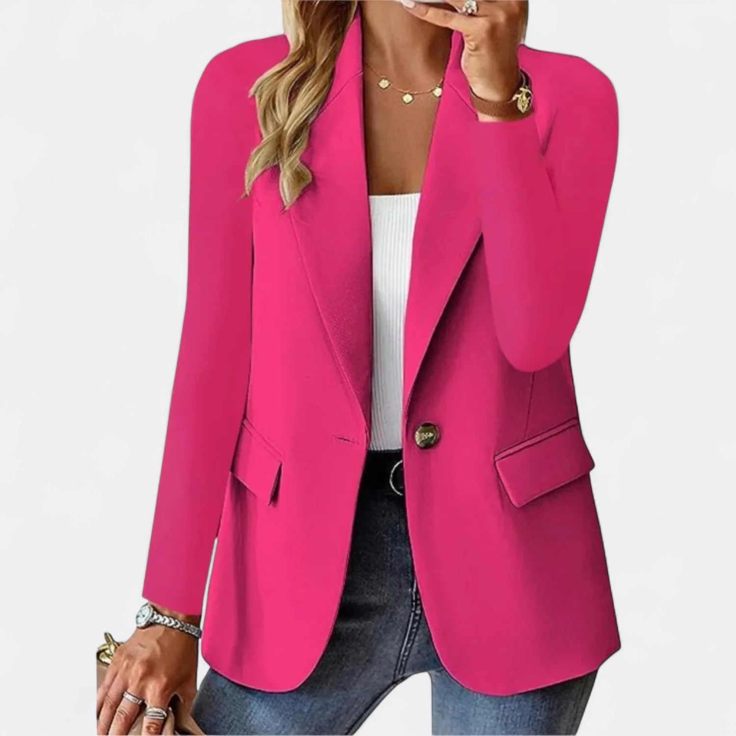 Ivelle | Kvinders Elegant Moderne Blazer | Forretning