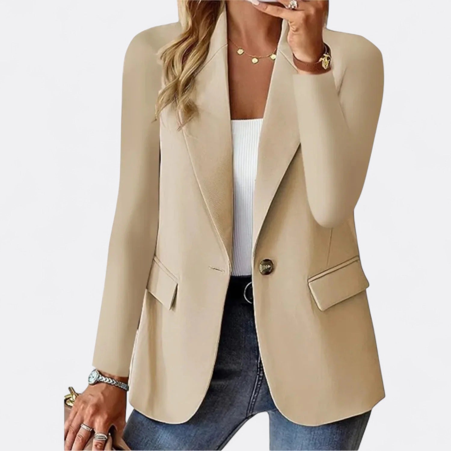Ivelle | Kvinders Elegant Moderne Blazer | Forretning