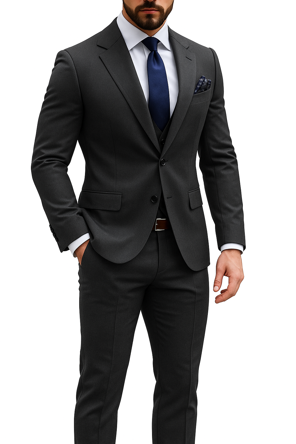 Herrer Jakkesæt Slim Fit Med Bukser & Vest