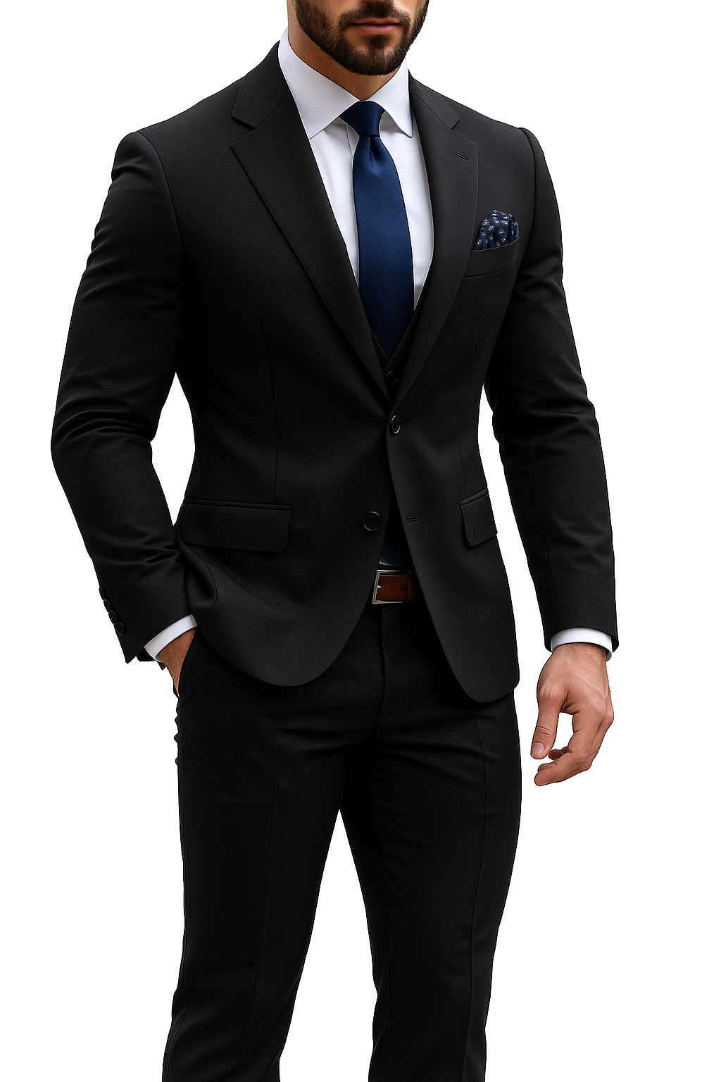 Herrer Jakkesæt Slim Fit Med Bukser & Vest