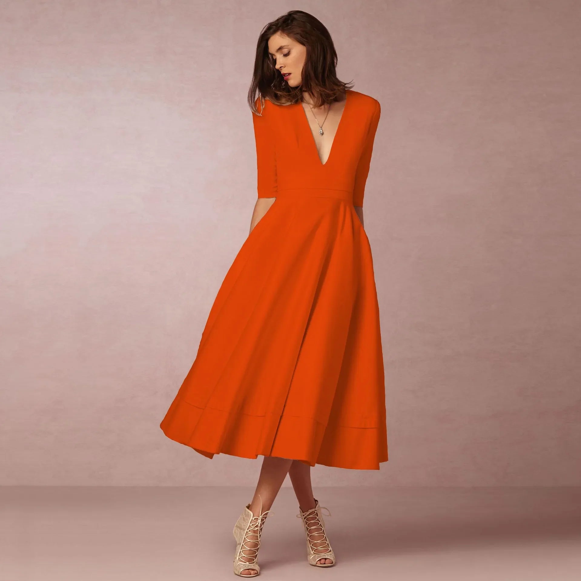 Liliana | Elegant Aften Midikjole til Damer