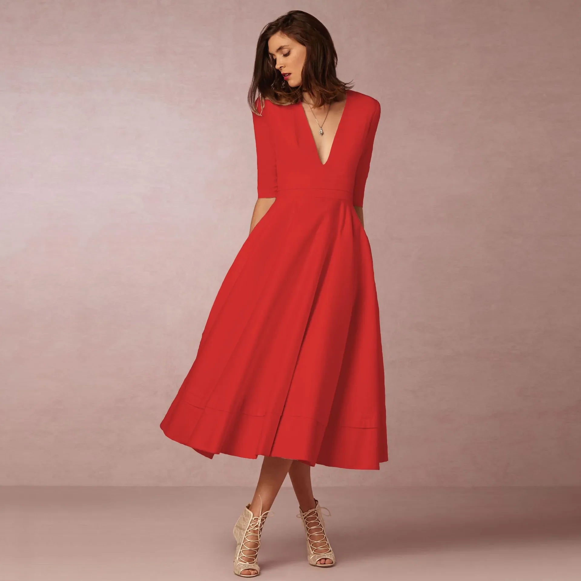 Liliana | Elegant Aften Midikjole til Damer
