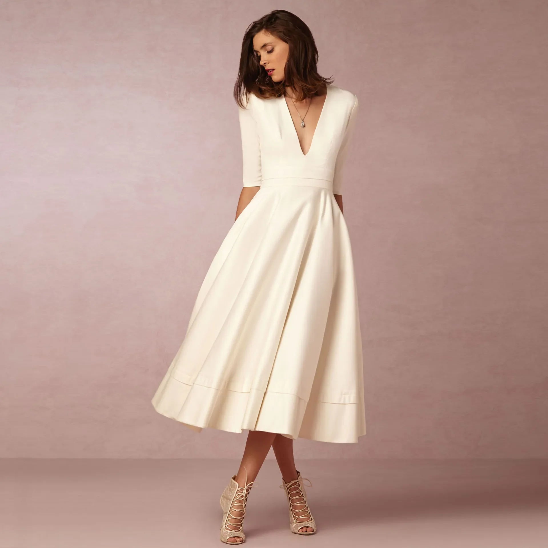 Liliana | Elegant Aften Midikjole til Damer