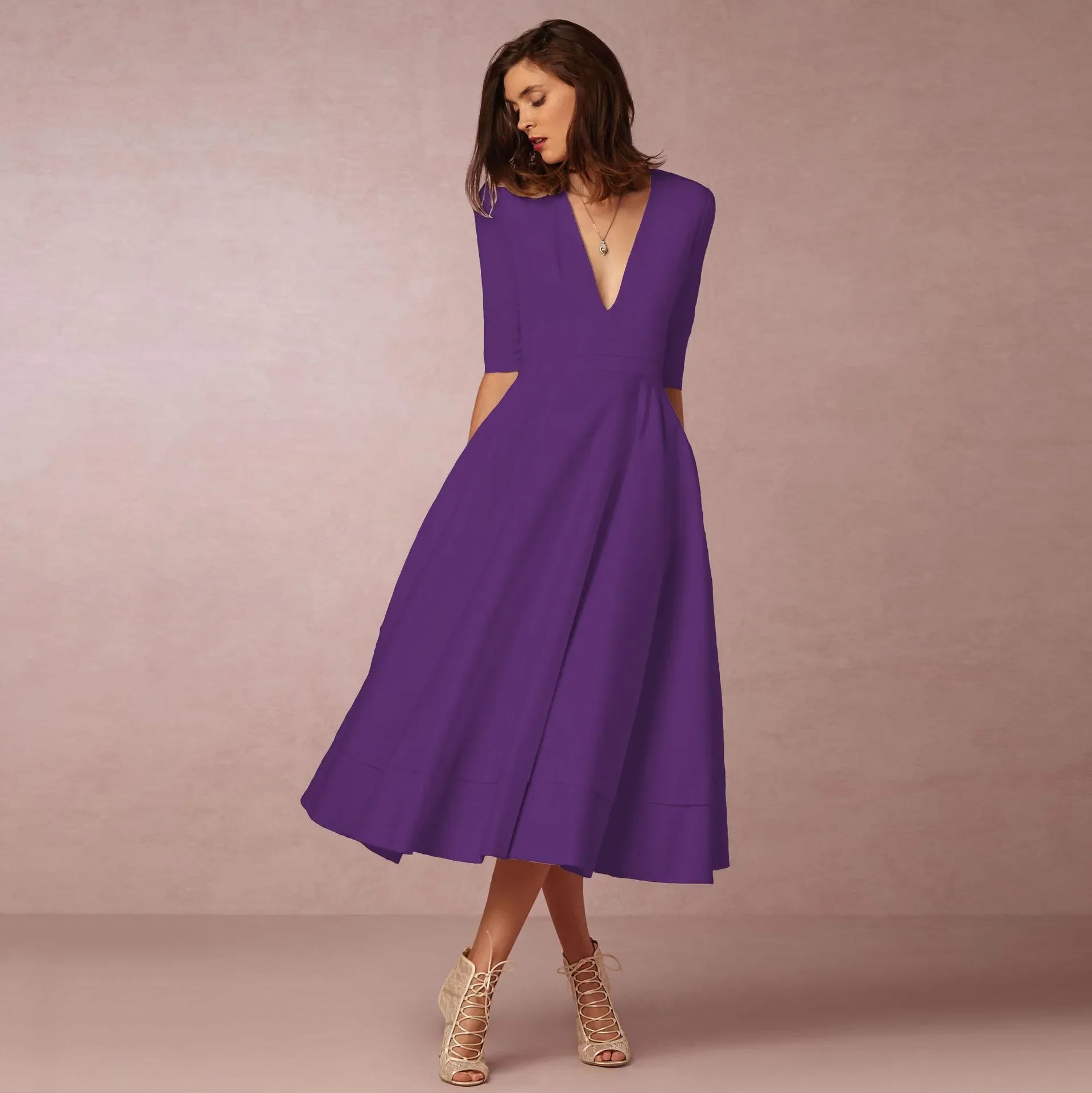 Liliana | Elegant Aften Midikjole til Damer