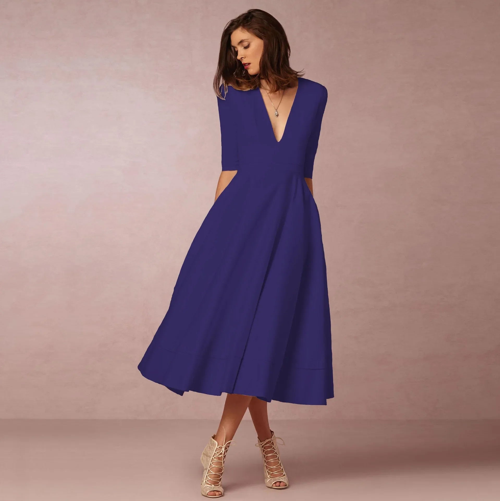 Liliana | Elegant Aften Midikjole til Damer