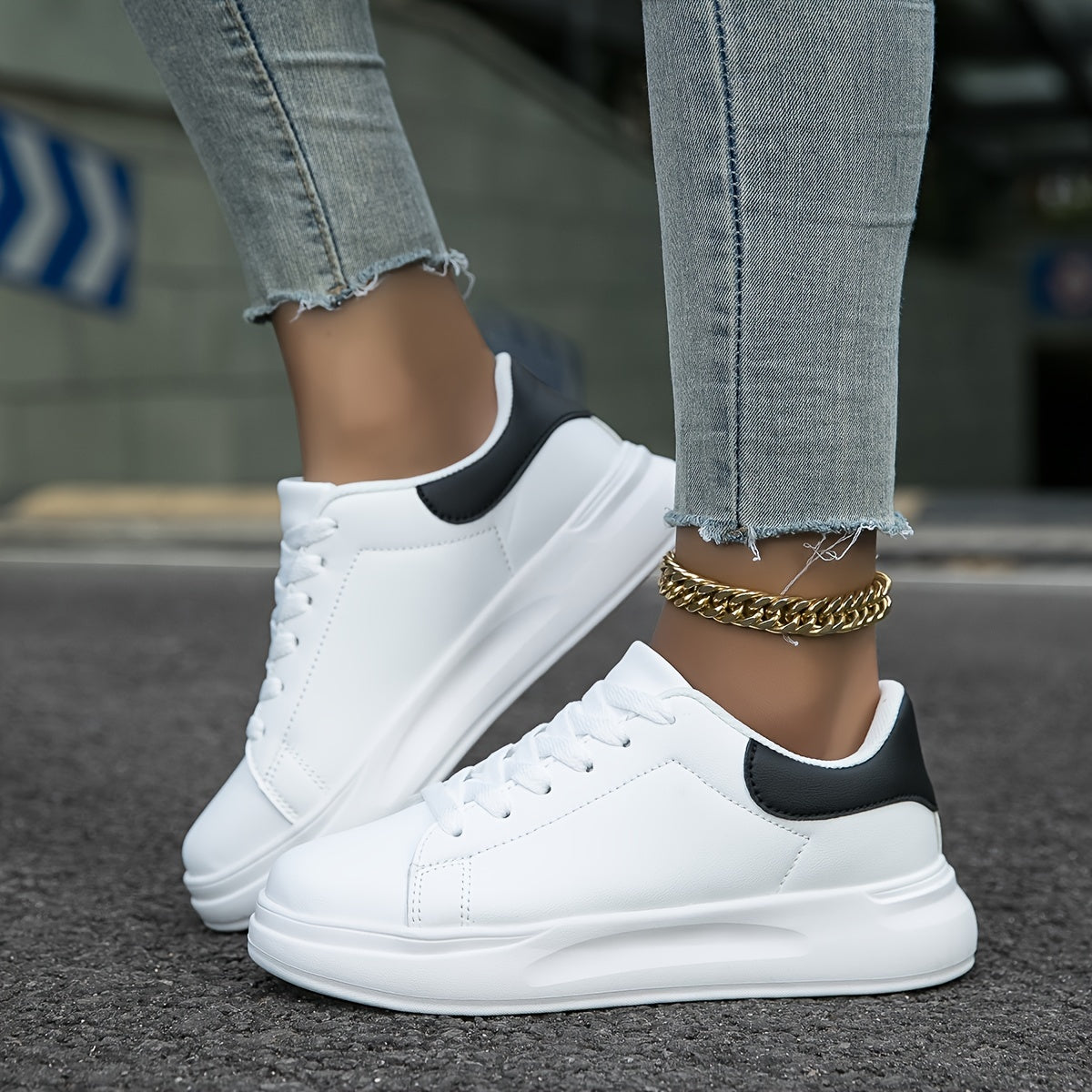 Liva | Dame Hvide Sneakers | Hverdag