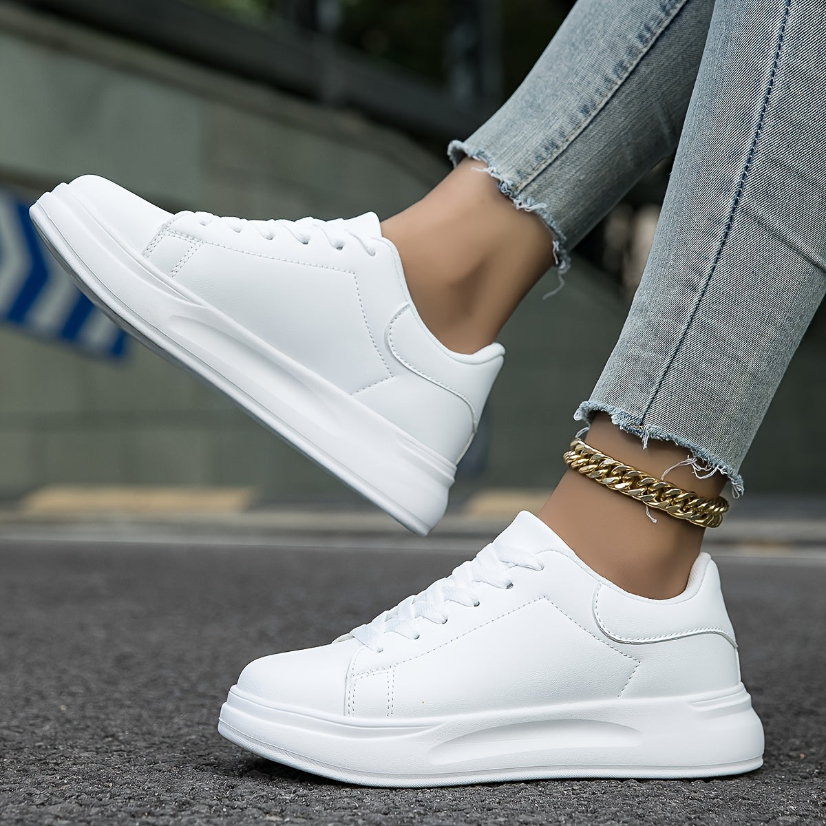 Liva | Dame Hvide Sneakers | Hverdag