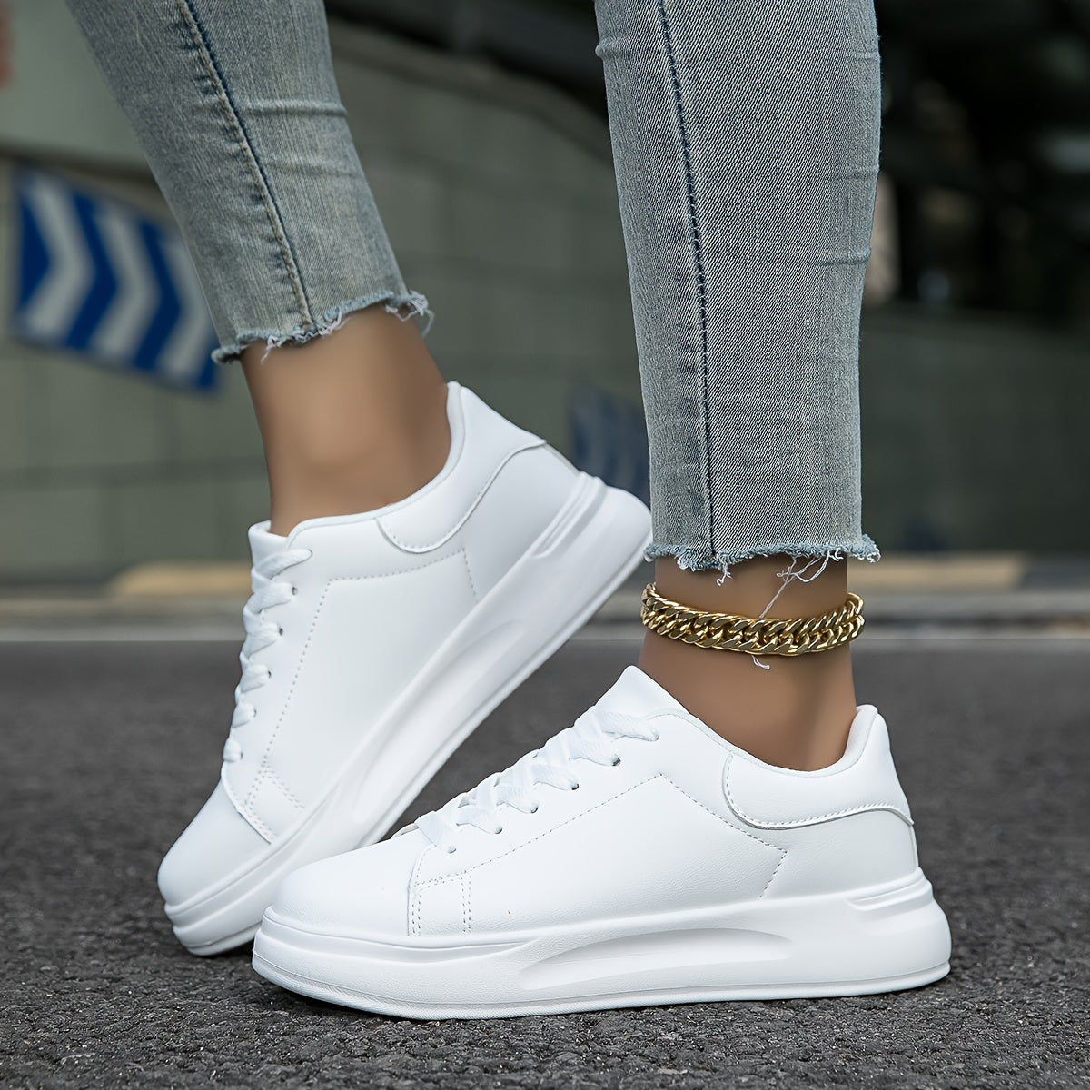 Liva | Dame Hvide Sneakers | Hverdag