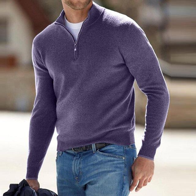 Lucio | Herre Klassisk Halvlyn Sweater