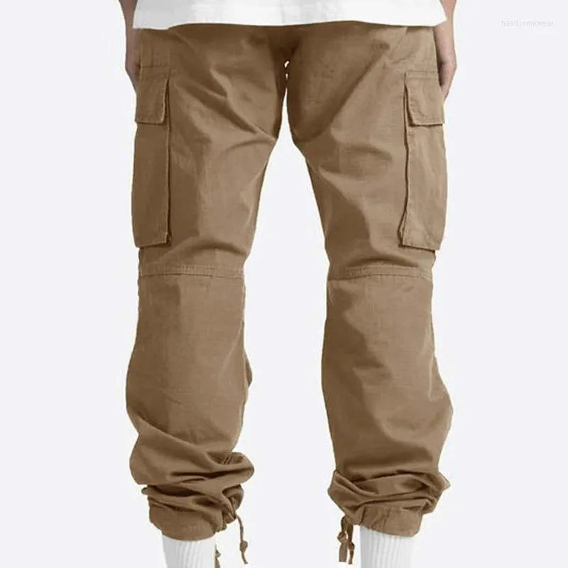 Robuste Herre Bukser Med Lommer I Cargo-Stil | Casual