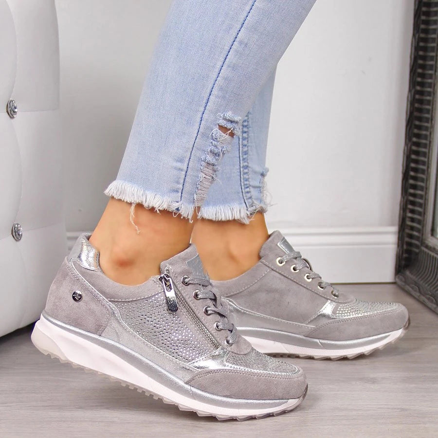 Selina | Dame Wedge Sneakers
