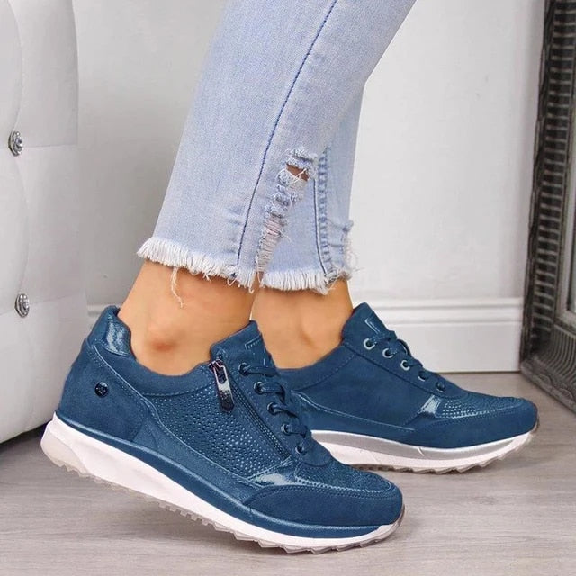 Selina | Dame Wedge Sneakers