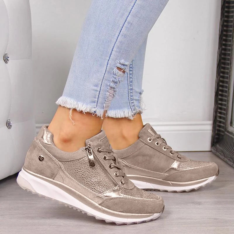 Selina | Dame Wedge Sneakers