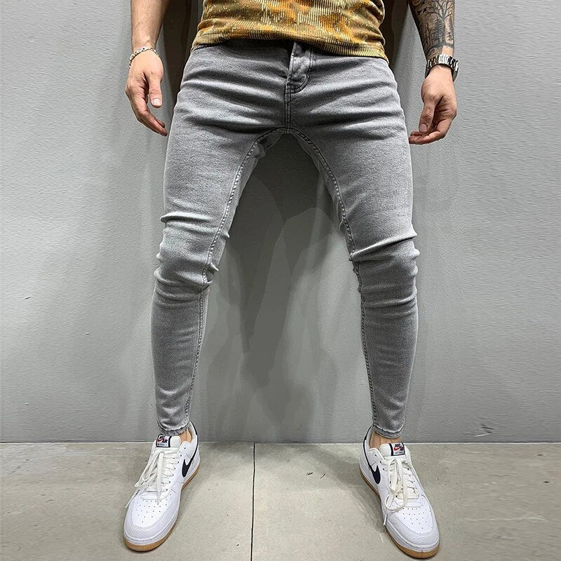 Smal Herrejeans Med Tætsiddende Pasform Og Stretch