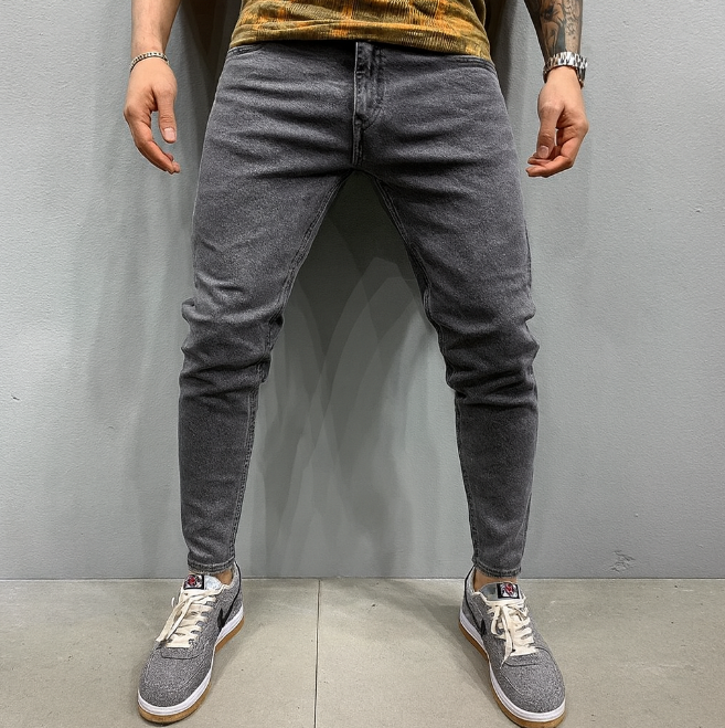 Smal Herrejeans Med Tætsiddende Pasform Og Stretch