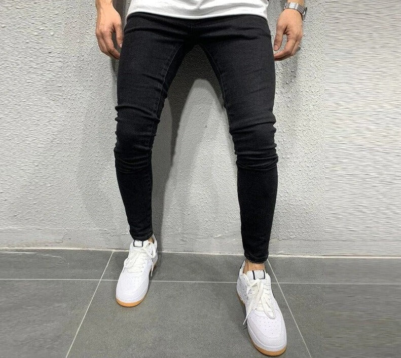 Smal Herrejeans Med Tætsiddende Pasform Og Stretch