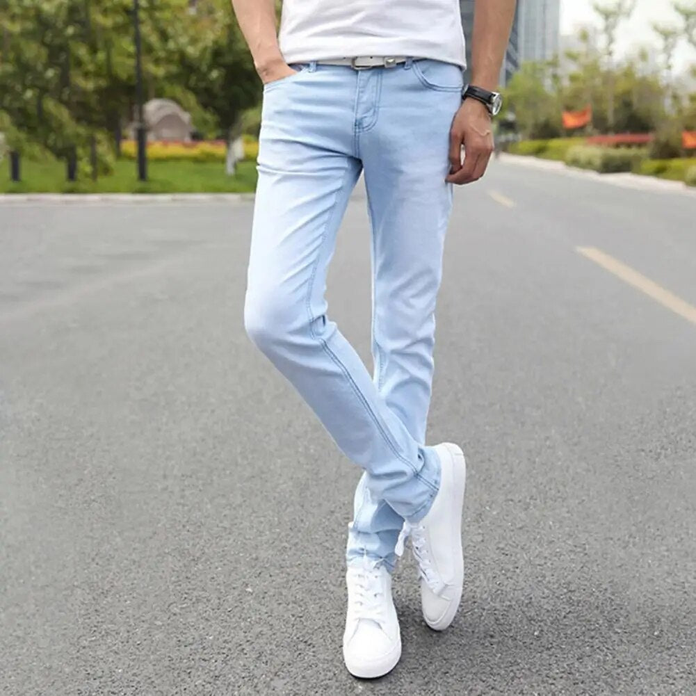 Smal Herrejeans Med Tætsiddende Pasform Og Vasket Look | Urban