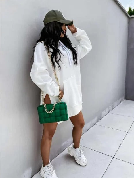Sweat Dame Hoodie Med Lomme Og Snøre | Chic