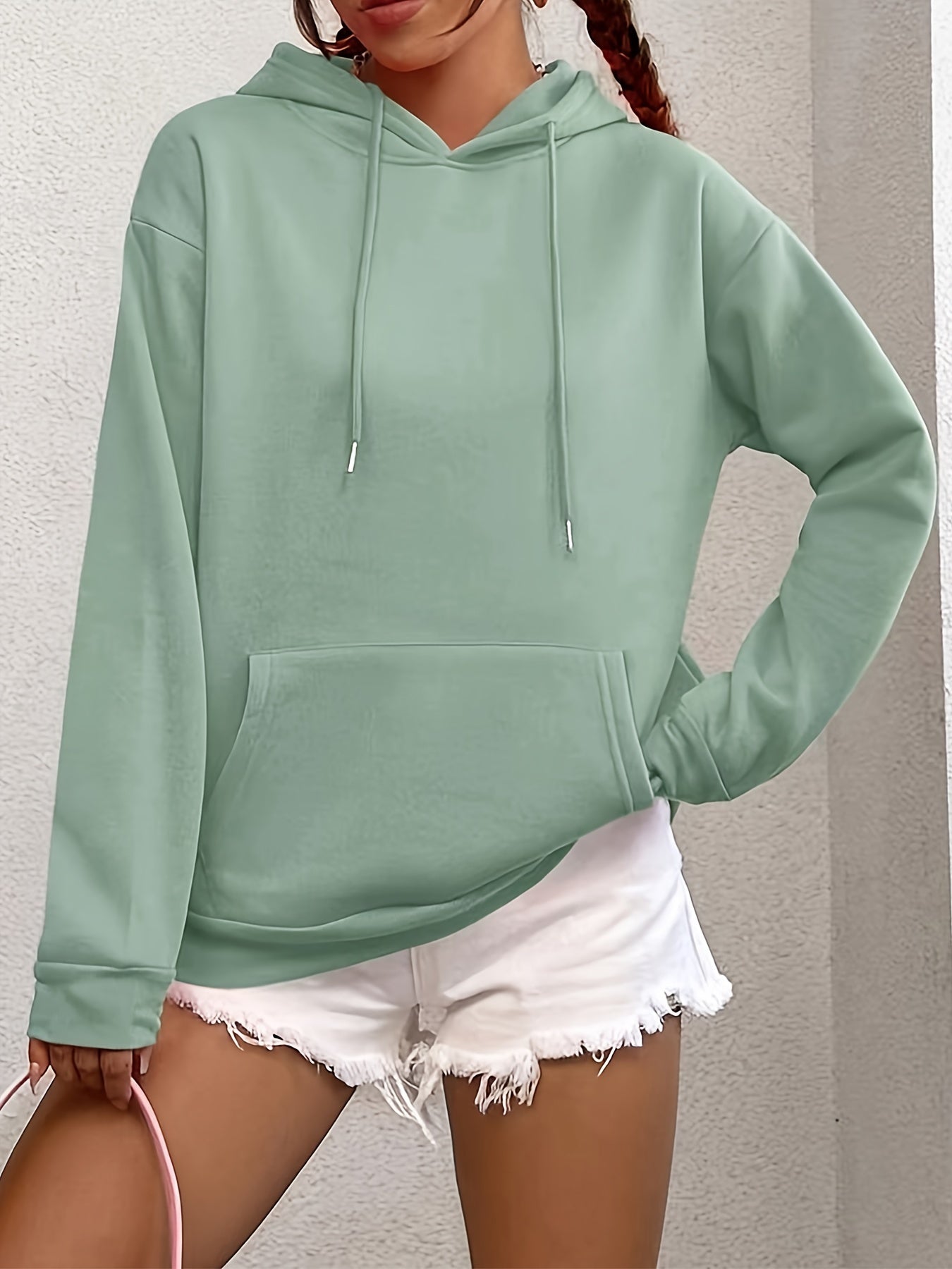 Sweat Dame Hoodie Med Snøre Og Lomme | Varme