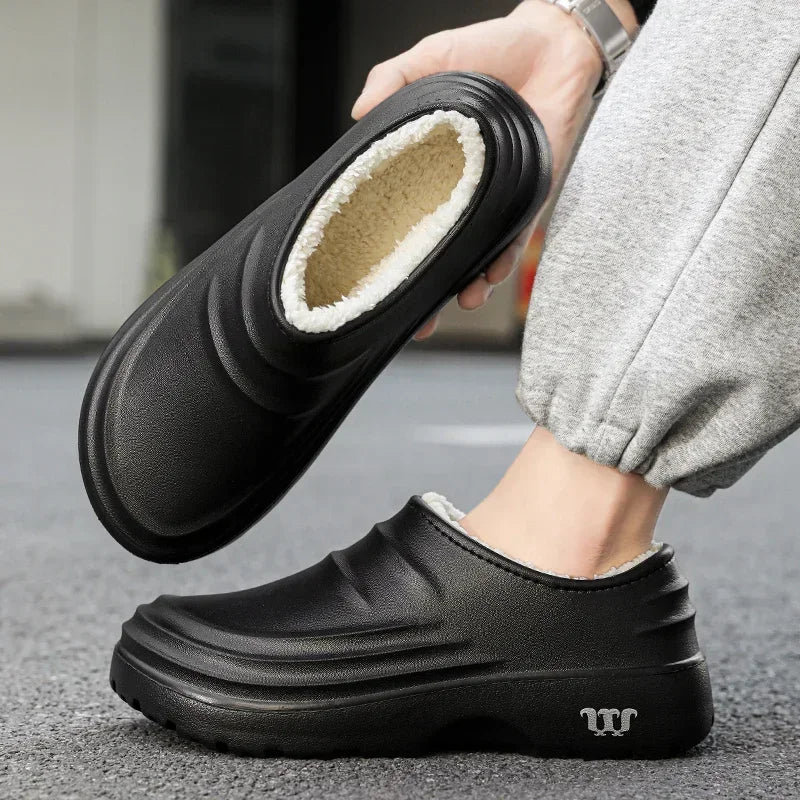 Unisex Hjemmesko Med Fleecefor & Skridsikker Sål