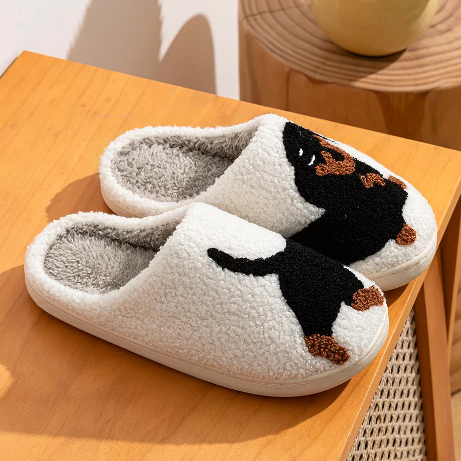 Unisex Hjemmesko Med Hundemotiv & Foret