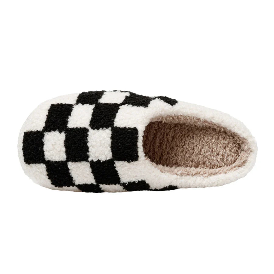 Unisex Hjemmesko Med Ternet Design & Foret