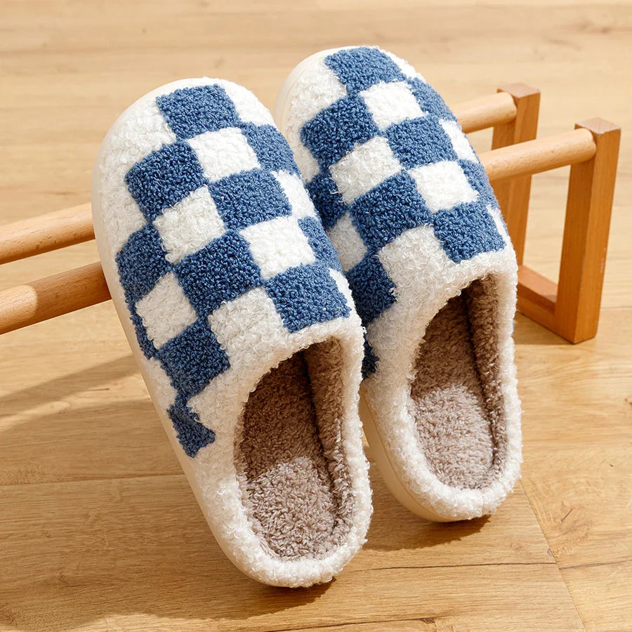 Unisex Hjemmesko Med Ternet Design & Foret