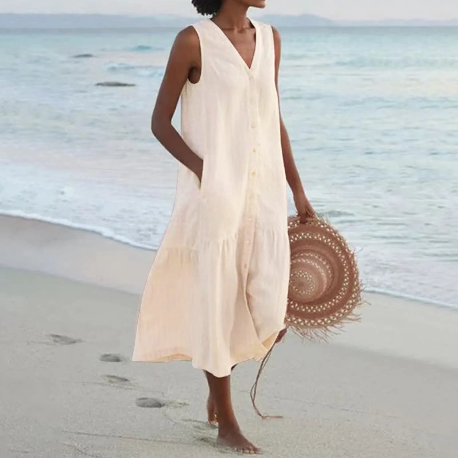 Yara | Elegant Sommer Midikjole til Damer