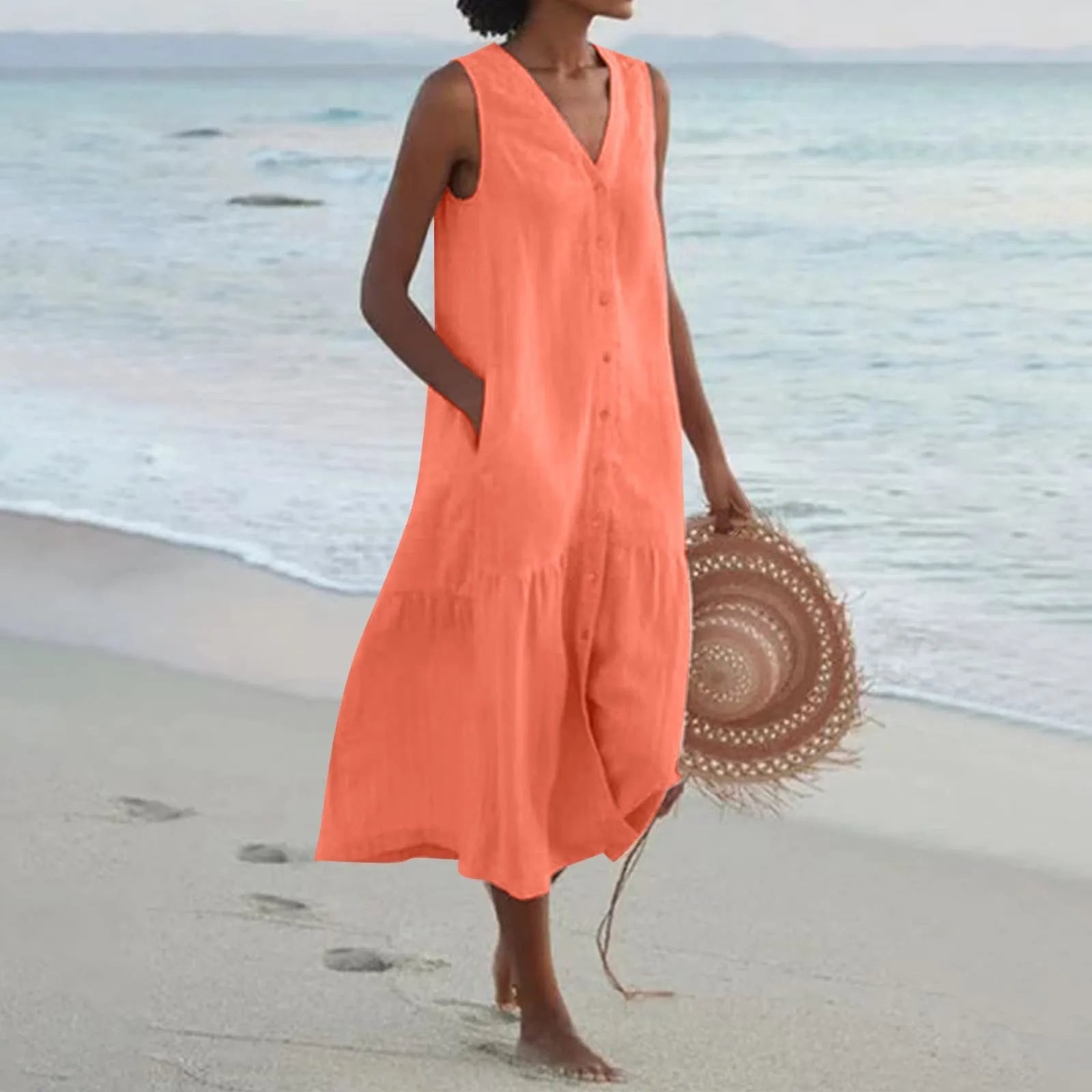 Yara | Elegant Sommer Midikjole til Damer