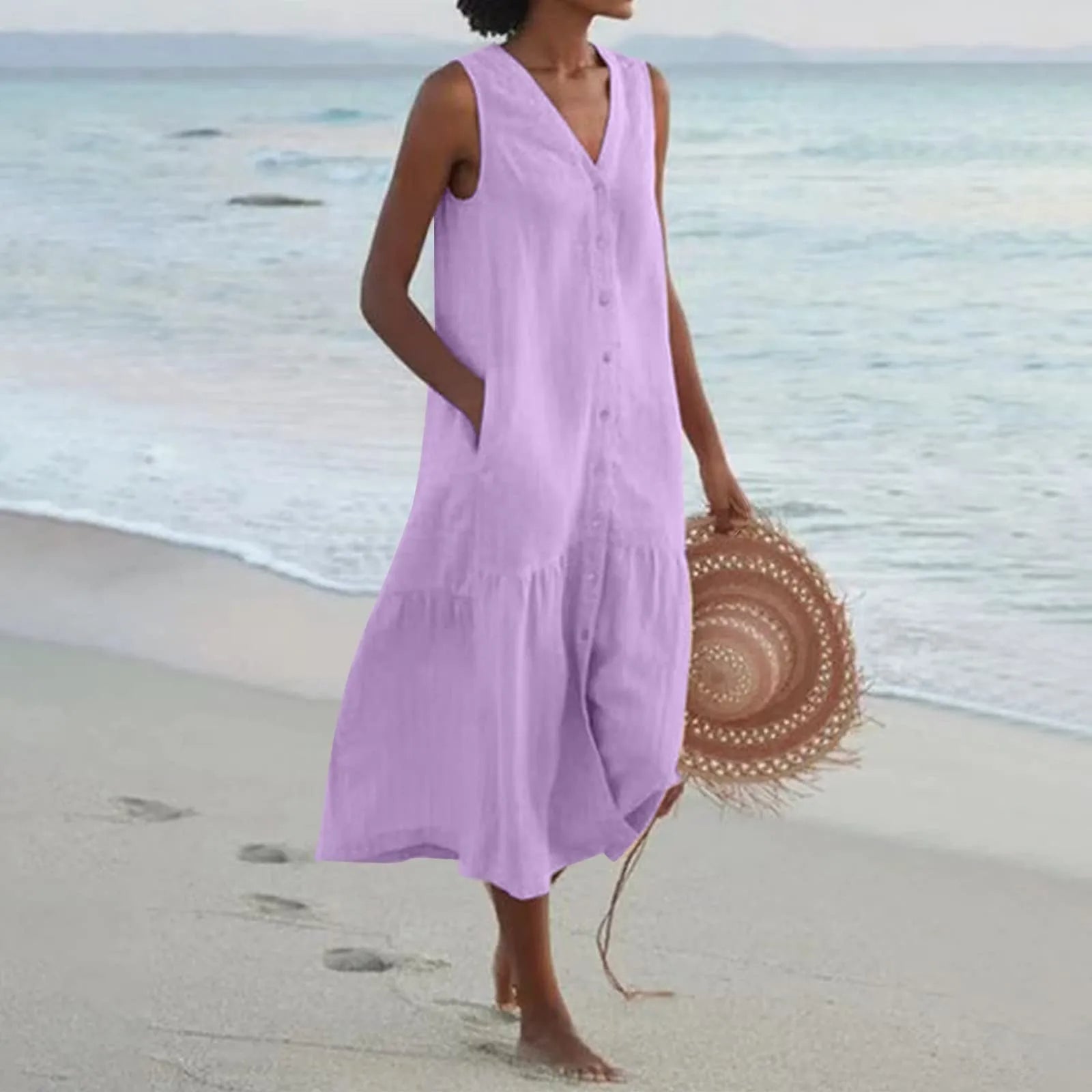 Yara | Elegant Sommer Midikjole til Damer