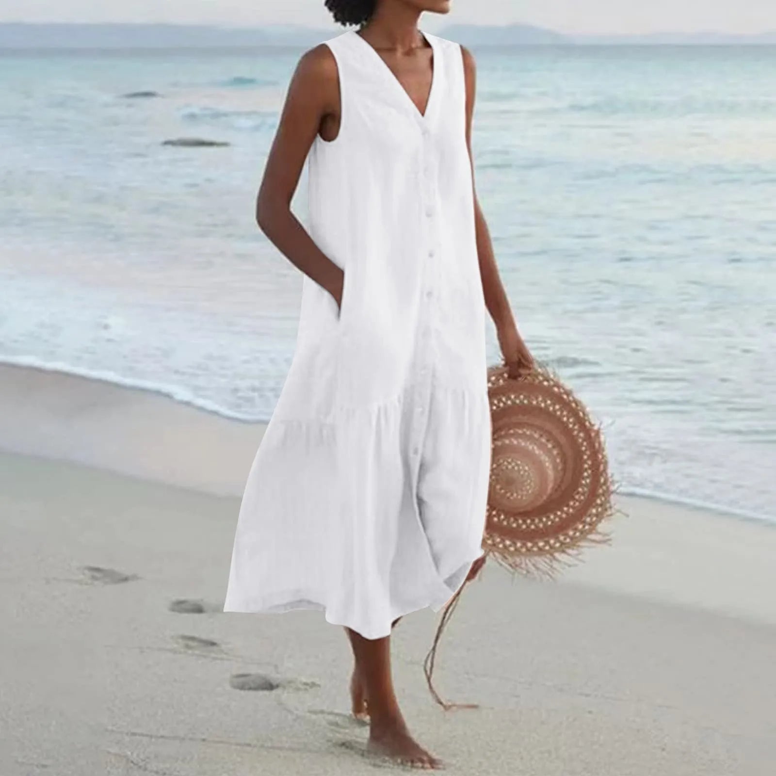 Yara | Elegant Sommer Midikjole til Damer