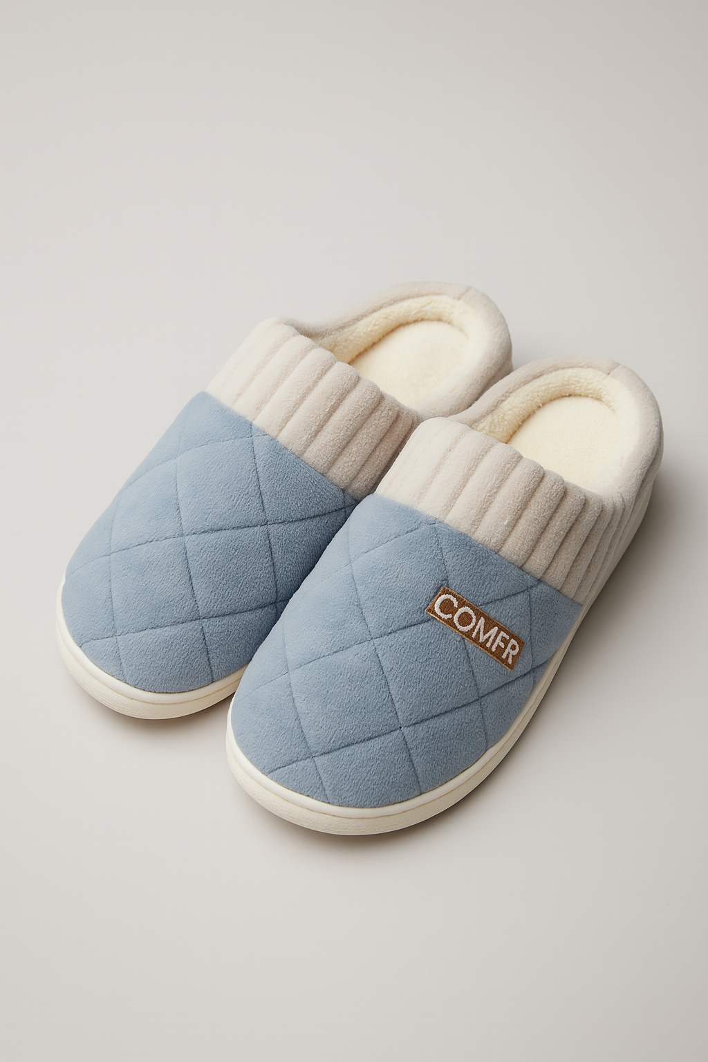 Dame Hjemmesko Med Ternet Pelslook & Ribkant